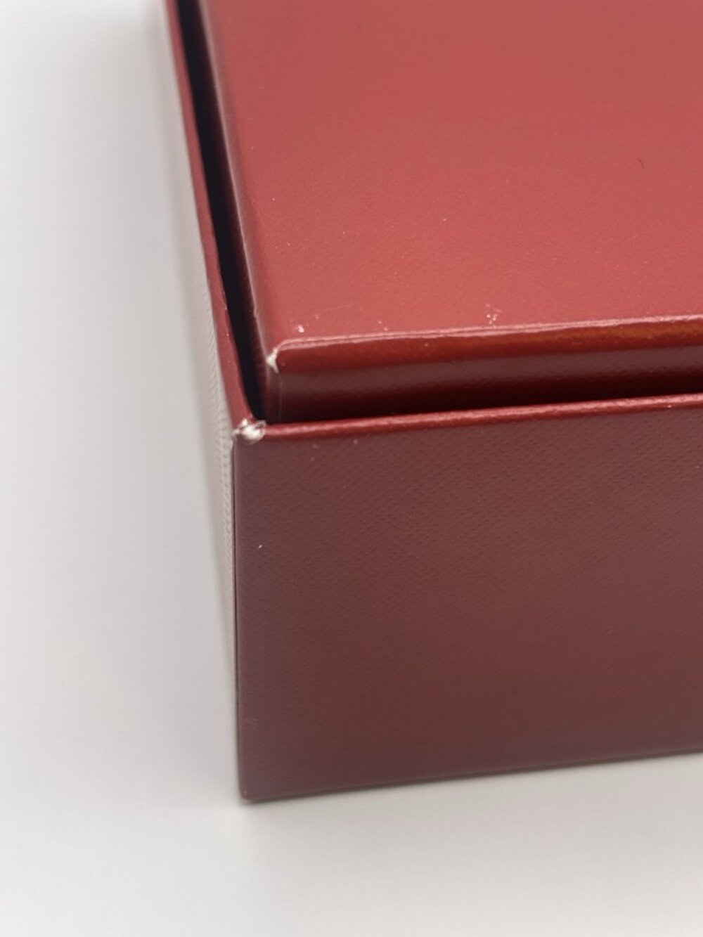 Cartier Red Gift Box EMPTY Storage Box Gold Logo 8.5”x8.5”x3" Designer Packaging - Picture 14 of 16